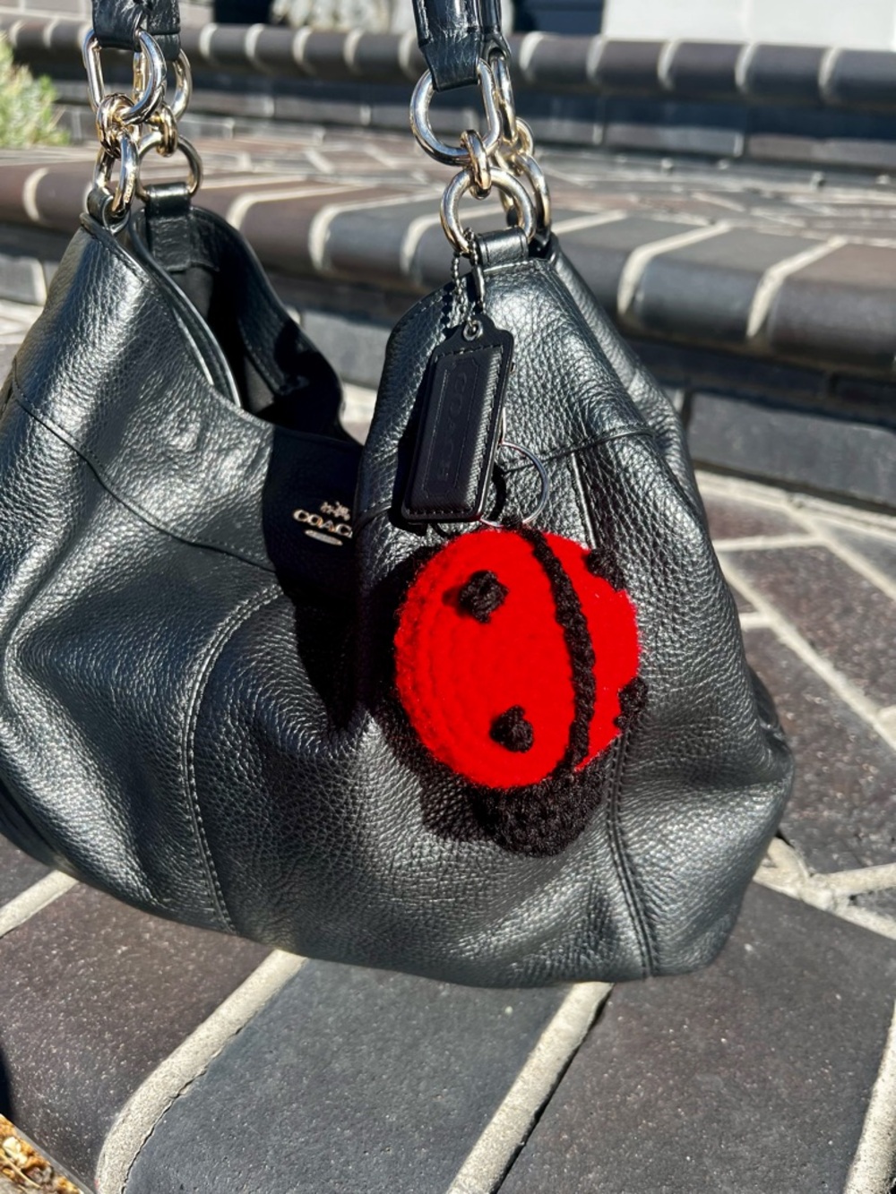 3/$20 Hand Crocheted Lucky Little Ladybug Keychain! - Picture 4 of 16